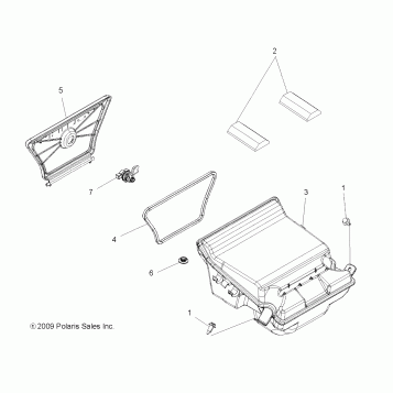 BODY, REAR STORAGE BOX - A11DH50AX/AZ (49ATVSTORAGERR10SP500TRG)