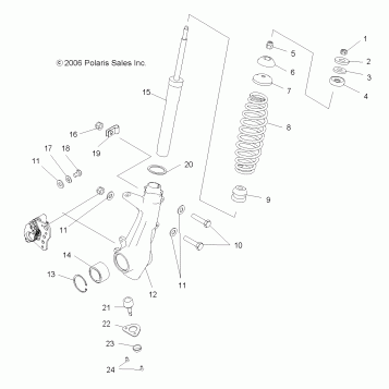SUSPENSION, STRUT, FRONT - A07MH50AB/AL/AQ/AX/AY/AZ/MN50AF/AN/AT/AY (49ATVSTRUT500EFI)
