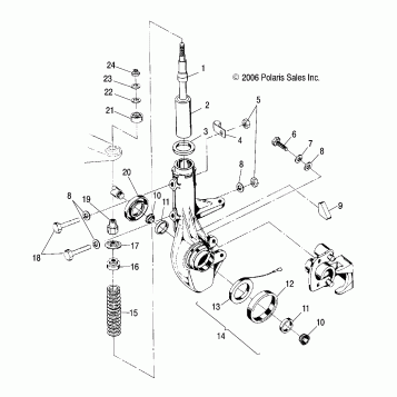 SUSPENSION, STRUT, FRONT - A07CL50AA (49ATVSTRUT6X6)