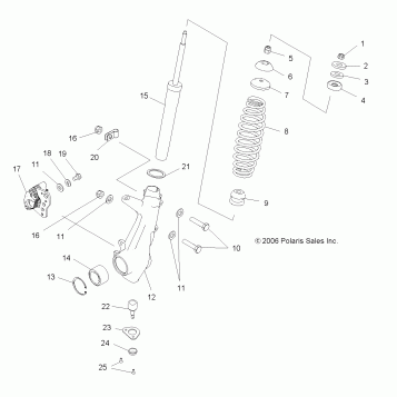 SUSPENSION, STRUT, FRONT - A07MH76AL/AQ/AX/AY/AZ/A2/MN76AF/AT/AY (49ATVSTRUT800EFI)