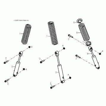 SUSPENSION, SHOCKS - A14KA05AD/AF (49ATVSUSP07PRED50)