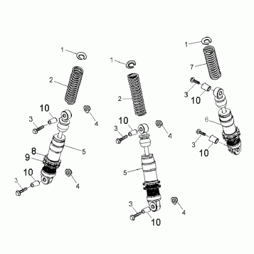 SUSPENSION, SHOCKS - A08KA09AC (49ATVSUSP08OUT90AC)