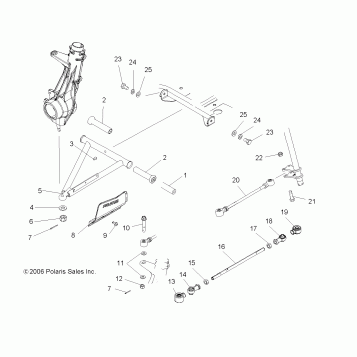 SUSPENSION, FRONT - A07MH68AX/AY/AZ (49ATVSUSPFRT07700)