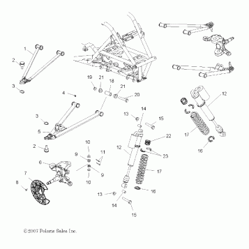 SUSPENSION, FRONT - A08GJ45AA (49ATVSUSPFRT08OUT450S)