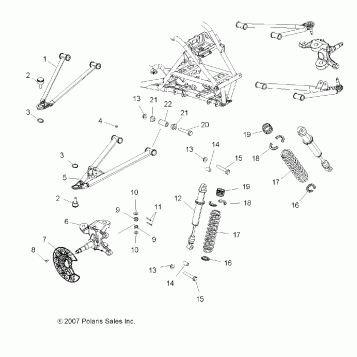 SUSPENSION, FRONT - A08GP52AA (49ATVSUSPFRT08OUT525)