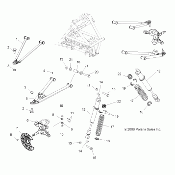 SUSPENSION, FRONT - A11GP52AA (49ATVSUSPFRT09OUT525IRS)