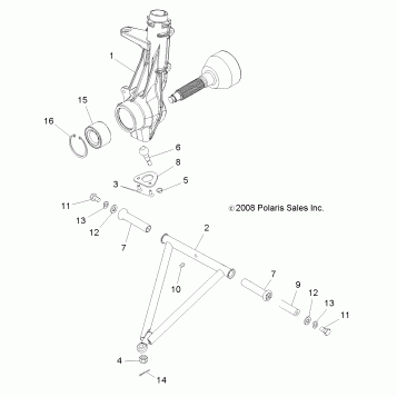 SUSPENSION, A-ARM and STRUT MOUNTING - A11EA32AA (49ATVSUSPFRT10TBLZR)