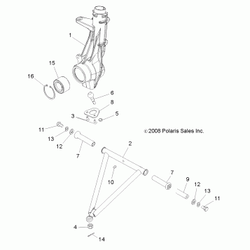 SUSPENSION, A-ARM and STRUT MOUNTING - A13NA32AA (49ATVSUSPFRT11TBLZR)
