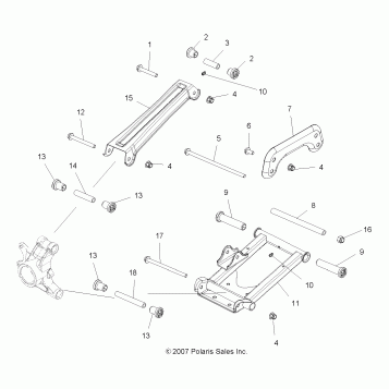 SUSPENSION, REAR - A09LH46AQ/AX/AZ (49ATVSUSPRR08SP400)