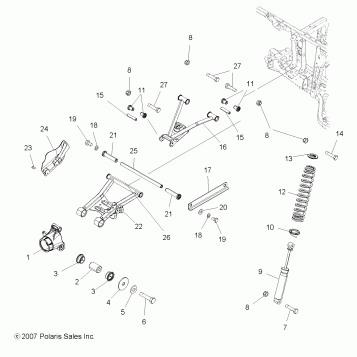 SUSPENSION, REAR - A09MN76AX/AZ (49ATVSUSPRR08SP800EFI)