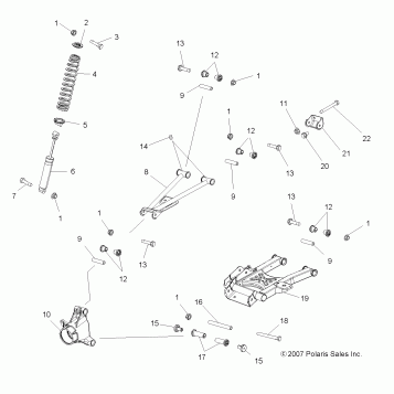 SUSPENSION, REAR - A08DN50EA (49ATVSUSPRR08SPTRG500)