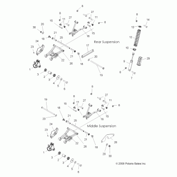 SUSPENSION, REAR - A11CF76AA (49ATVSUSPRR096X6)