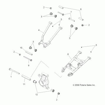 SUSPENSION, REAR - A10DX55AL/AF (49ATVSUSPRR10SP550X2)