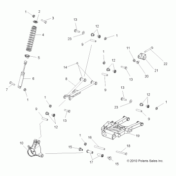 SUSPENSION, REAR - A11DH50AX/AZ (49ATVSUSPRR10SPTRG500)