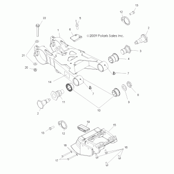 SUSPENSION, SWING ARM - A13NA32AA (49ATVSWINGARM10TBLZR)