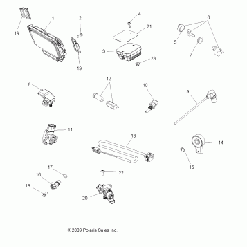 ELECTRICAL, SWITCHES, SENSORS, ECU and CONTROL MODULES - A11DX85AF/AG/AZ (49ATVSWITCHES10SPTRGEPS)