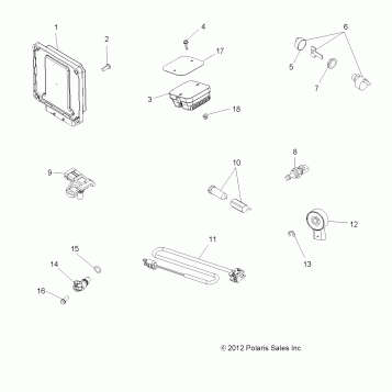 ELECTRICAL, SWITCHES, SENSORS, ECU and CONTROL MODULES - A12DN5EAF/EAR (49ATVSWITCHES12SPTRGEPS550)