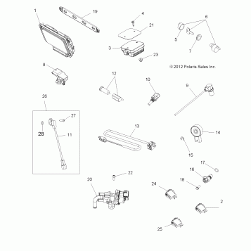 ELECTRICAL, SWITCHES, SENSORS, ECU and CONTROL MODULES - A13ZN8EAD/K/L/T (49ATVSWITCHES13SPXP850EPS)