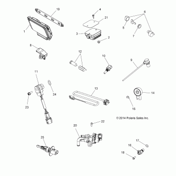 ELECTRICAL, SWITCHES, SENSORS, ECU and CONTROL MODULES - A16SYE85AS (49ATVSWITCHES15850TRG)