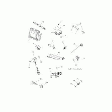 ELECTRICAL, SWITCHES, SENSORS, ECU and CONTROL MODULES - A16SVA85A2 (49ATVSWITCHES15SCRAM850)