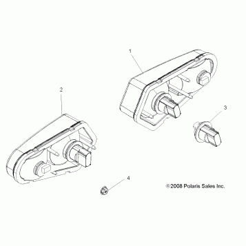 ELECTRICAL, TAILLIGHTS - A14ZN8EAB/C/I/M/P/S (49ATVTAILLAMPS09SPTRG800)
