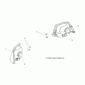 ELECTRICAL, TAILLIGHTS - A08TN68AX/AZ (49ATVTAILLAMPS09SPX2500)