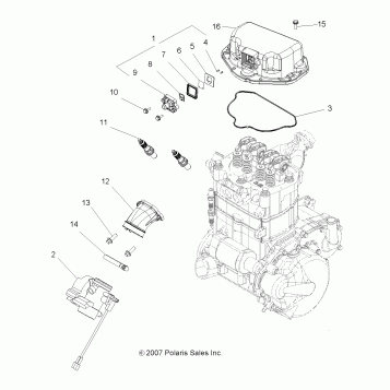 ENGINE, THROTTLE BODY MOUNTING - A08TN68AX/AZ (49ATVTHROTTLEBODY08SPX27)