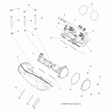 ENGINE, THROTTLE BODY - A11DX85AF/AG/AZ (49ATVTHROTTLEBODY09SPXP850)