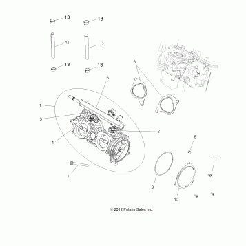 ENGINE, THROTTLE BODY - A13GH85AJ/EAK (49ATVTHROTTLEBODY13SPXP850)