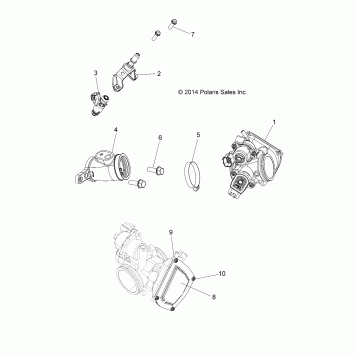 ENGINE, THROTTLE BODY AND FUEL RAIL - A16DAA32A1/A7 (49ATVTHROTTLEBODY15325)