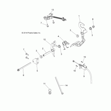 ENGINE, THROTTLE PEDAL - A16DAA57A5/A7/L2/E57A9/E57AM (49ATVTHRPEDAL15ACE570)