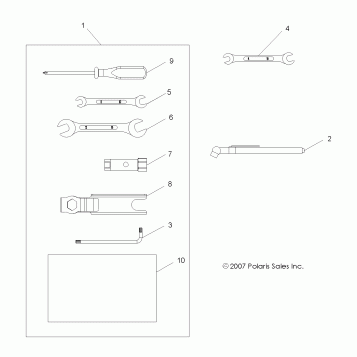 TOOLS, TOOL KIT - A08CL50AA (49ATVTOOL086X6)