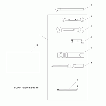 TOOLS, TOOL KIT - A08BG50AA (49ATVTOOL08SCRAM)