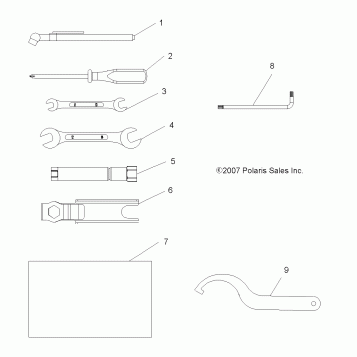 TOOLS, TOOL KIT - A08DN50EA (49ATVTOOL08SPX25)