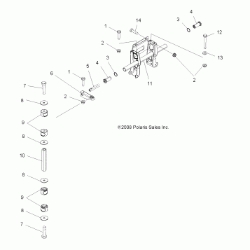 SUSPENSION, TORSION BAR - A11CF76AA (49ATVTORSION096X6)