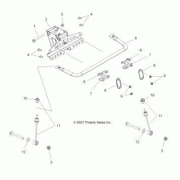 SUSPENSION, TORSION BAR - A11LB27AA (49ATVTORSION09HAWK)