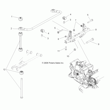 TORSION BAR - A07TH50EA (49ATVTORSIONX2500EFI)