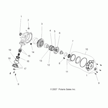 GEARCASE, FRONT (DEMAND DRIVE)(If Built Before 7/24/06) - A07MH76AL/AQ/AX/AY/AZ (49ATVTRANSINTL06SP500)
