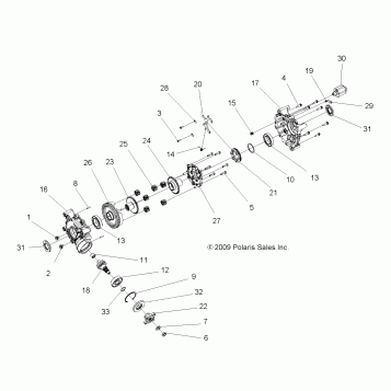 DRIVE TRAIN, REAR DIFFERENTIAL INTERNALS - A11TN55AA/AZ (49ATVTRANSINTL1332723)