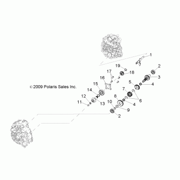 DRIVE TRAIN, MAIN GEARCASE INTERNALS - A12NG50AA (49ATVTRANSINTL1332729)