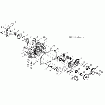 DRIVE TRAIN, TRANSMISSION - A16YAK09AF (49ATVTRANSMISSION14SP90)