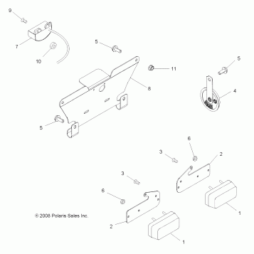 ELECTRICAL, TURN SIGNALS, HORN and LICENSE PLATE LIGHT - A10MN50ET (49ATVTURNSIG09SP500TR)