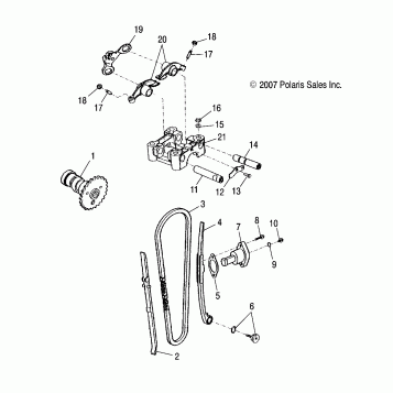 ENGINE, VALVE CAM - A14PB20AF (49ATVVALVE08PHX)