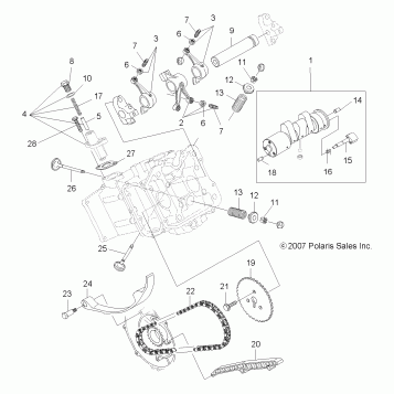 ENGINE, VALVES and CAMSHAFT - A09LH46AQ/AX/AZ (49ATVVALVE08SP400)