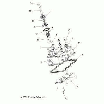 ENGINE, VALVE COVER - A09ZN85/8X ALL OPTIONS (49ATVVALVE09Q60)