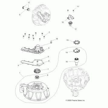 ENGINE, COOLING SYSTEM and WATER PUMP - A11DX85AF/AG/AZ (49ATVWATERPUMP09SPXP850)