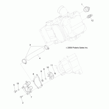 ENGINE, WATER PUMP - A10NG50AA (49ATVWATERPUMP10SCRAM)