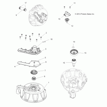 ENGINE, COOLING SYSTEM and WATER PUMP - A14ZN8EAB/C/I/M/P/S (49ATVWATERPUMP13SPXP850)