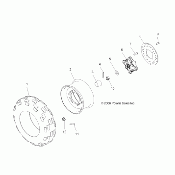 WHEEL, FRONT - A07MH68AX/AY/AZ (49ATVWHEELFRT07700)