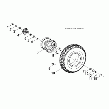 WHEELS, FRONT - A16YAK09AF (49ATVWHEELFRT07OTLW90)